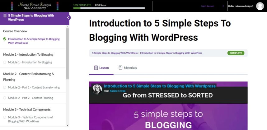 Beginners WordPress Blogging ecourse. Wordpress blogging course for beginners | Web Design Hunter Valley