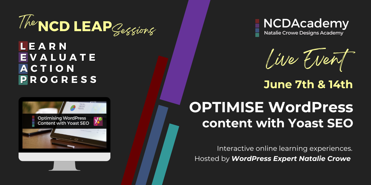 Learn to Optimise Your WordPress Content with Yoast SEO - Live June 2024